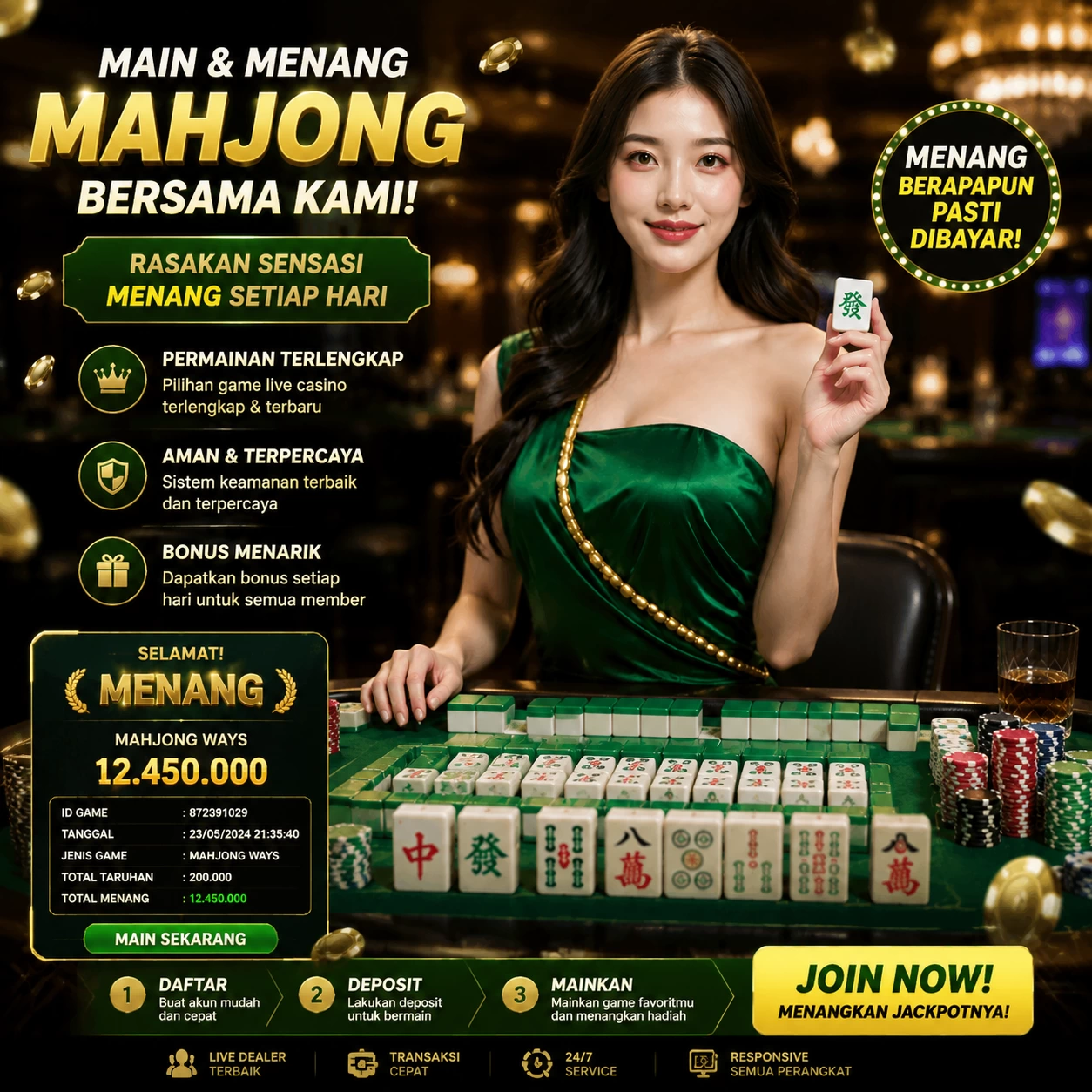 Yang berubah di mole33: bookmark, e-wallet, turnover